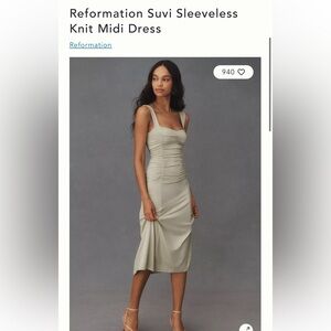 Black Reformation x Anthropologie Suvi knit dress